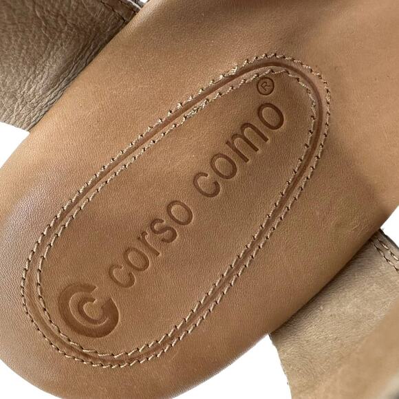 Corso Como Bonneigh Wedge Sandal Smokey Ash Tan Women's Size 7.5 M EUC - Picture 7 of 9